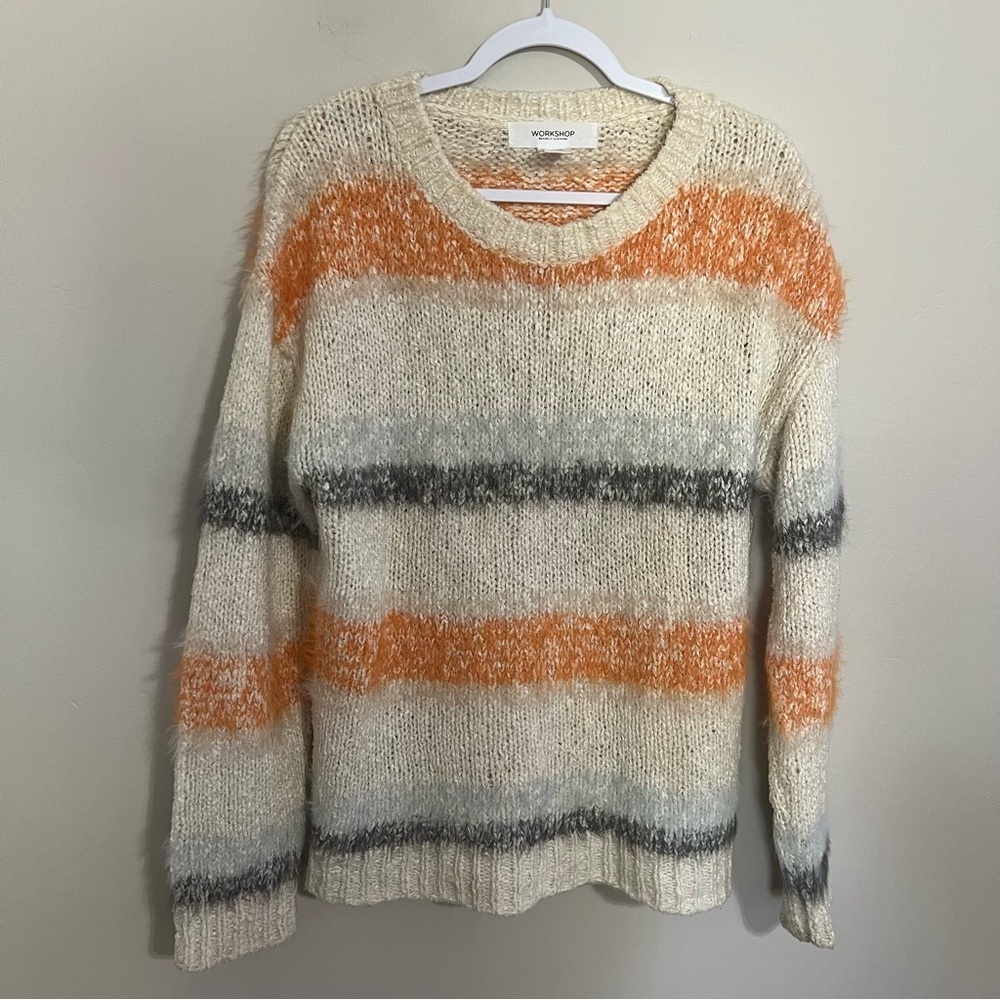 Workshop Republic Clothing Striped Knit Sweater size large
